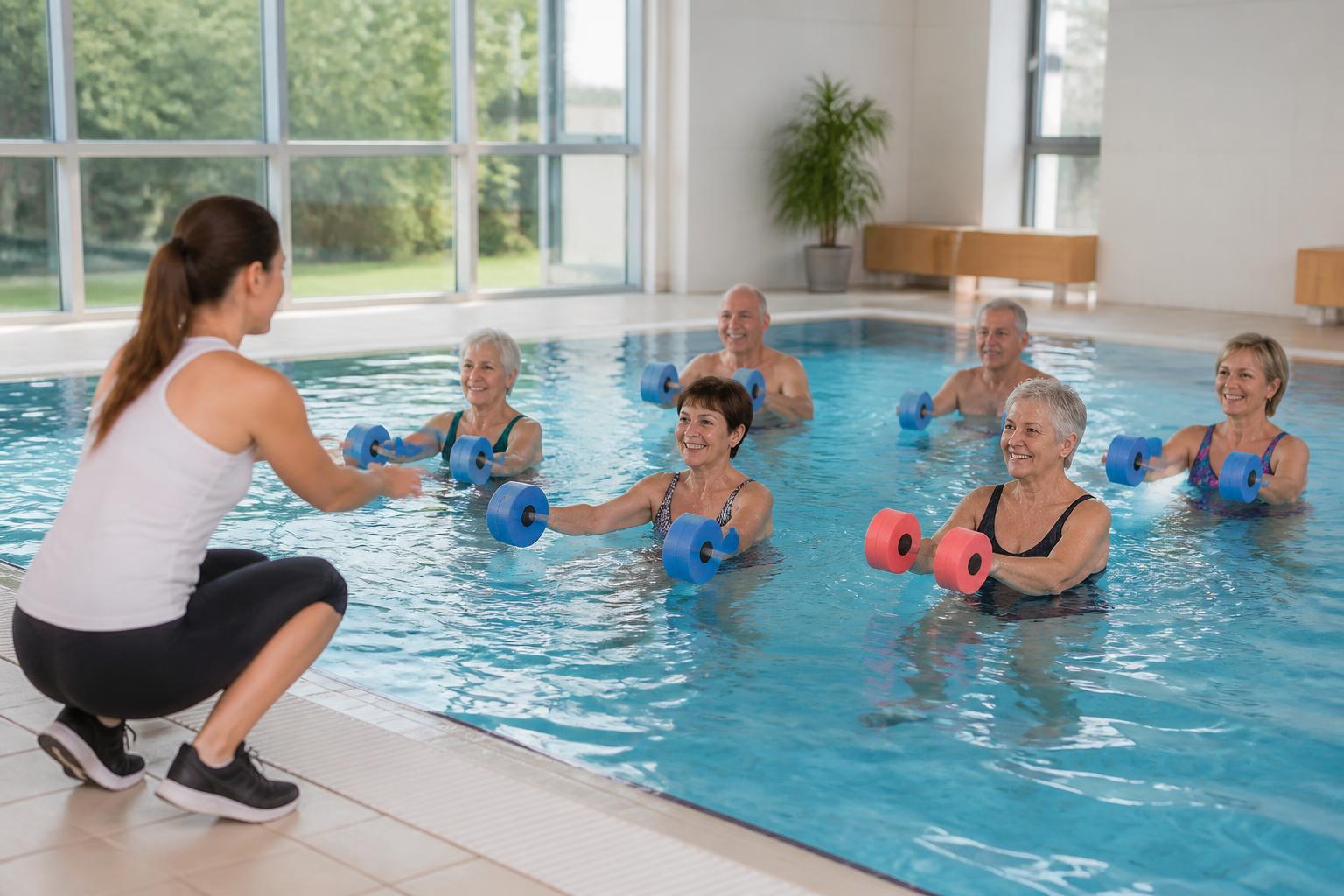 découvrez un programme complet d'exercices d'aquagym spécialement conçu pour les seniors, idéal pour améliorer la mobilité, la force et le bien-être en piscine.