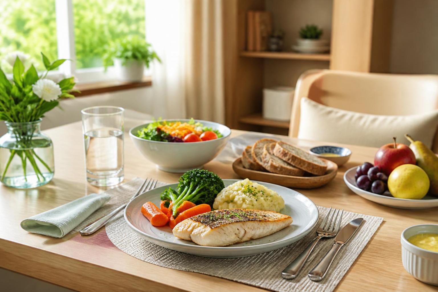 découvrez un menu équilibré pour senior avec 7 jours de repas sains, variés et spécialement adaptés aux besoins nutritionnels des personnes âgées pour maintenir vitalité et bien-être.