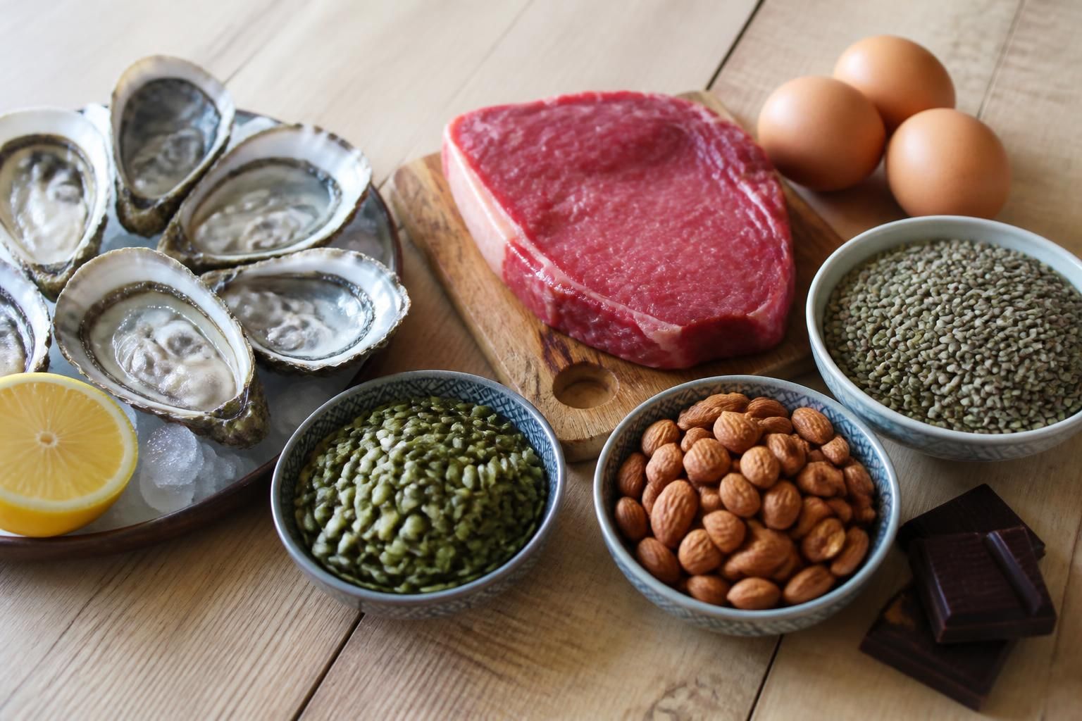 découvrez notre guide complet des aliments riches en zinc, incluant une liste détaillée, un tableau comparatif et des sources végétariennes pour un apport optimal.